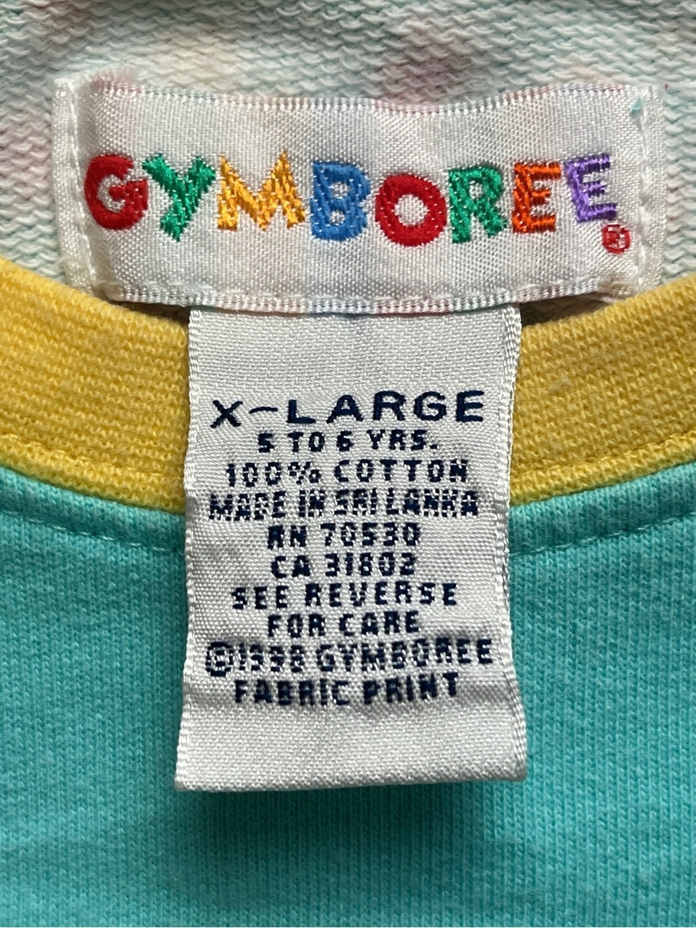 Gymboree 1998 Vintage Floral Embroidered Spring Is In The Air Sweatshirt, XL 5-6 - Picture 12 of 16